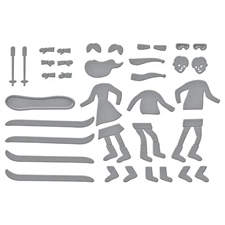 Simon Hurley by Spellbinders Dies - Ski-son\'s Greetings / Hit the Slopes